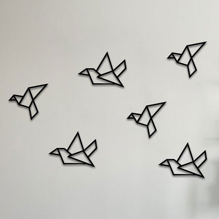 Vapaus Flying Birds Metal Wall Art - Set of 6 Additional 2