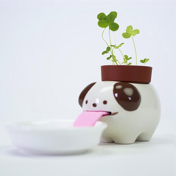 Peropon Drinking Animal Planter - Dog