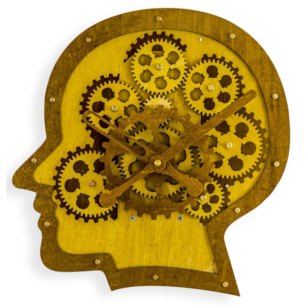 The Overthinker Head Clock