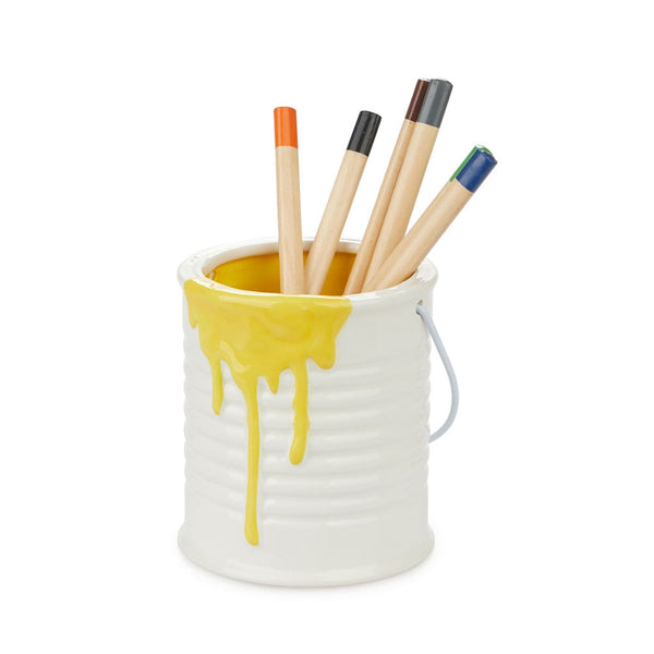 Paint Bucket Pen Holder (Yellow)