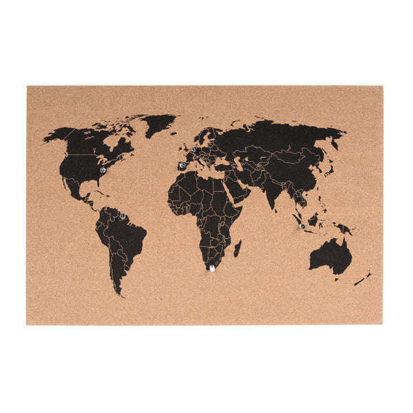 Corkboard World Map
