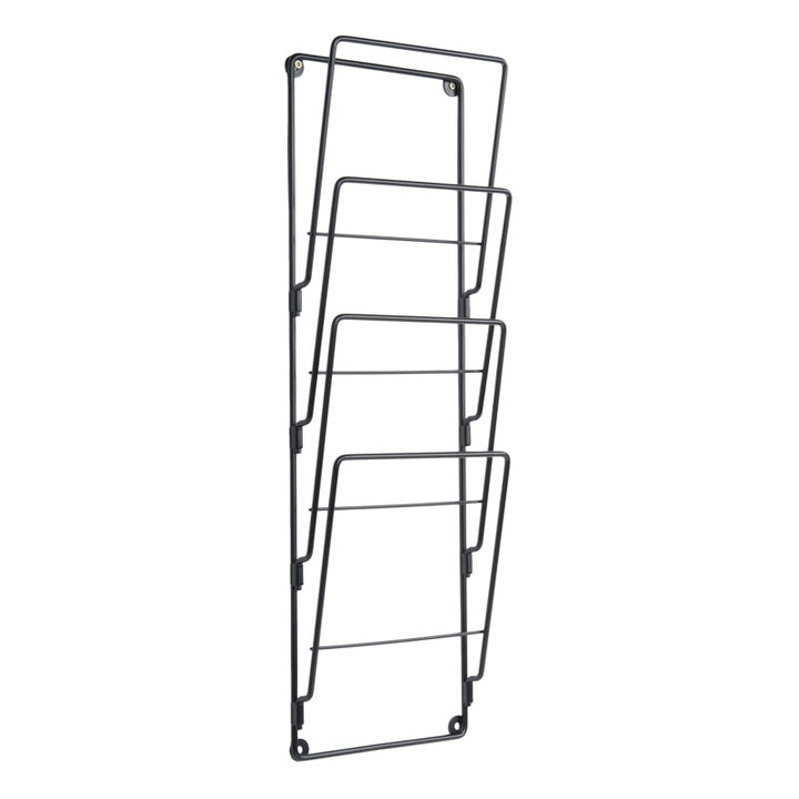 Wire Wall Magazine Rack - Black Additional 3