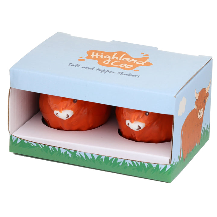 Highland Cow Ceramic Salt & Pepper Set Additional 3