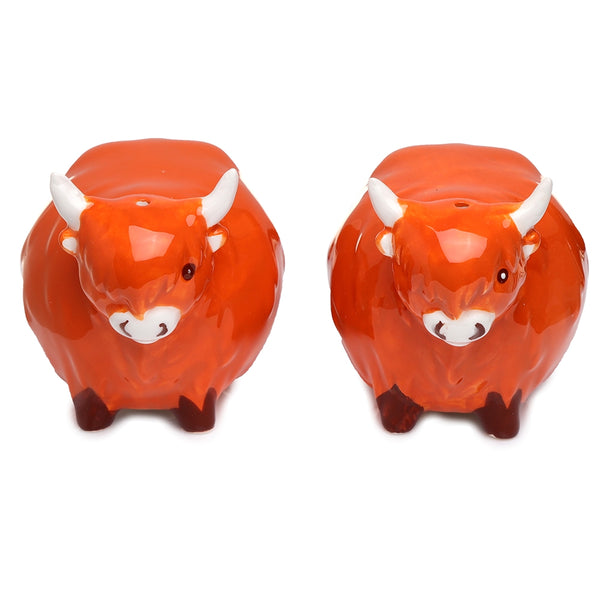 Highland Cow Ceramic Salt & Pepper Set