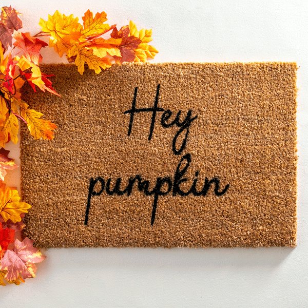 Hey Pumpkin Doormat