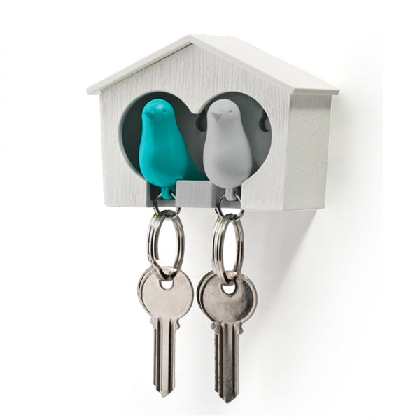Sparrow Key Ring Duo - Blue & White Additional 1