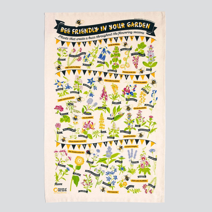 Bee Friendly Tea Towel