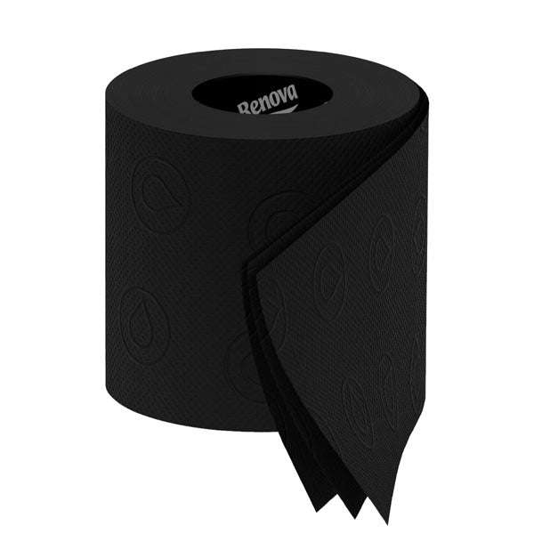 Black Toilet Paper - Renova Tissue Roll