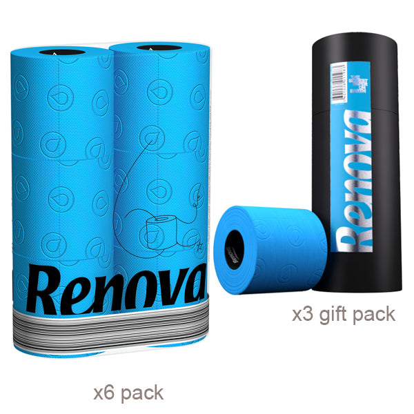Renova Toilet Roll - Blue Paper Additional 5