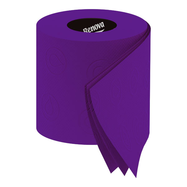 Renova Purple Toilet Paper - Pack of 6 [D]