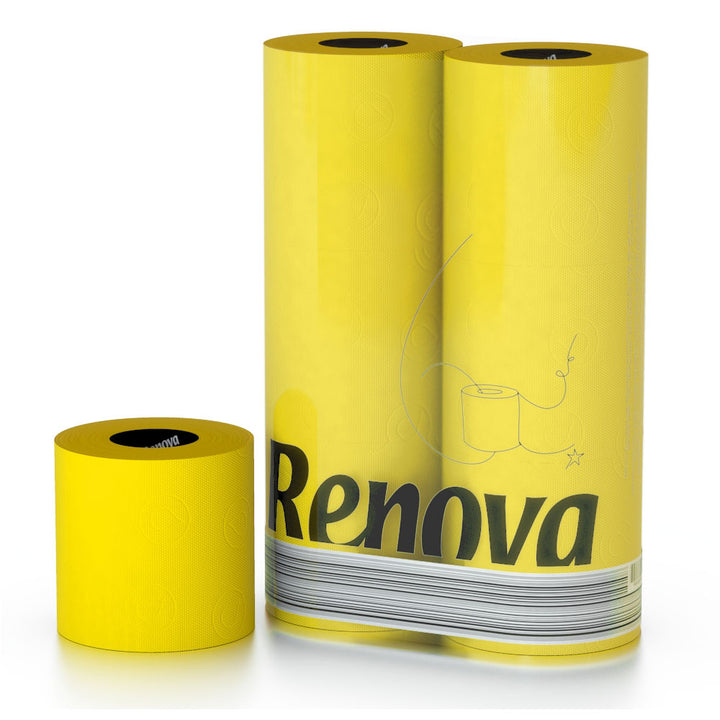 Renova Yellow Toilet Paper - Pack of 6 Additional 2