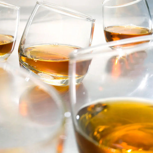 Sagaform Rocking Whiskey Glasses - Red Candy
