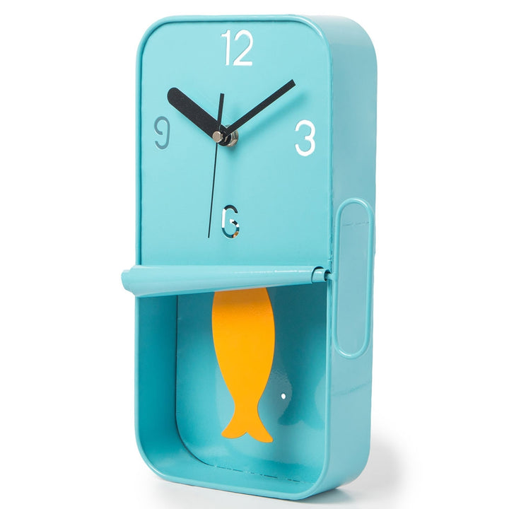 Sardine Tin Wall Clock – Blue