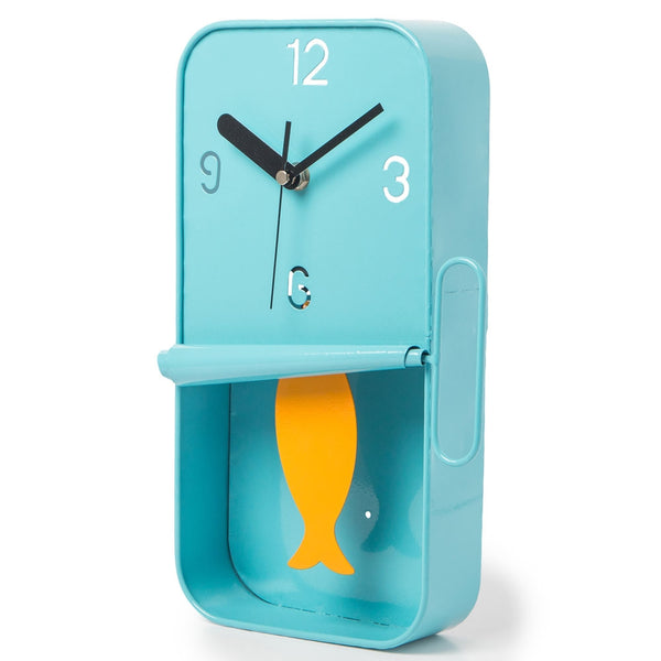 Sardine Tin Wall Clock – Blue