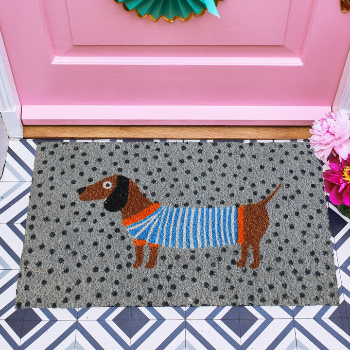 Sausage Dog Doormat - Grey [D] Additional 2