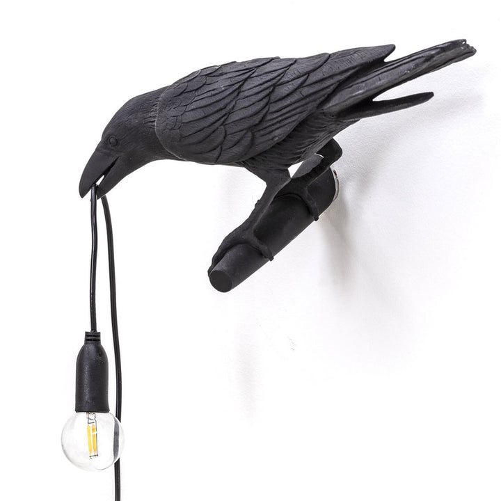 Seletti Playing Bird Lamp (Black)