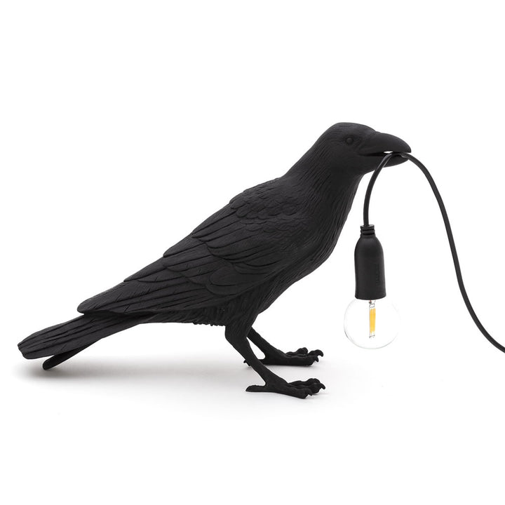 Seletti Outdoor Waiting Bird Lamp - Black [D] Additional 4