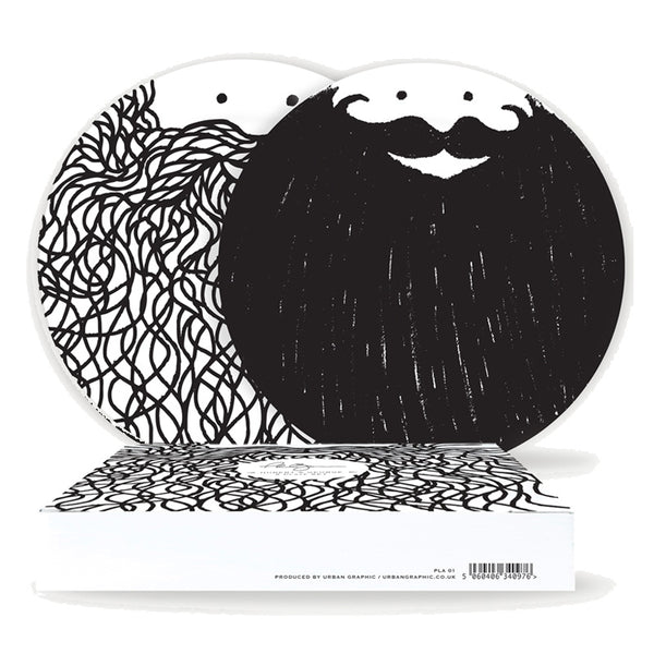 Hubert & George Beard Plate Set