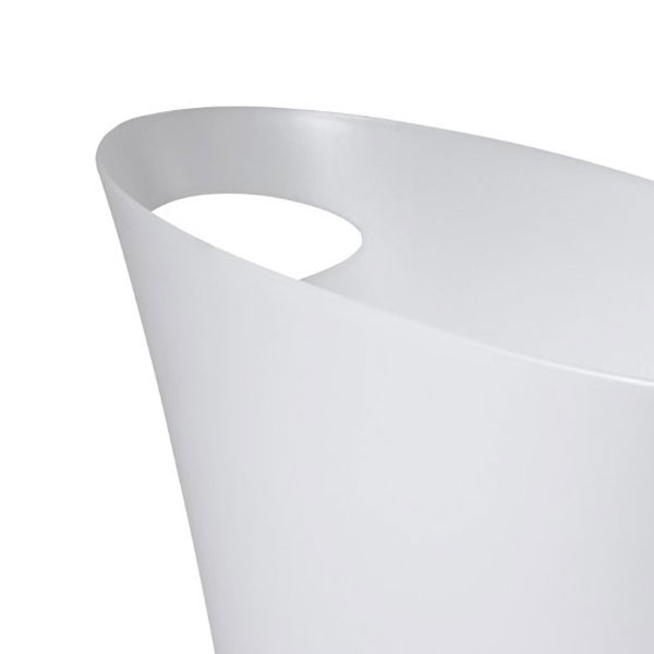 Umbra Skinny Bin - Metallic White [D] Additional 2
