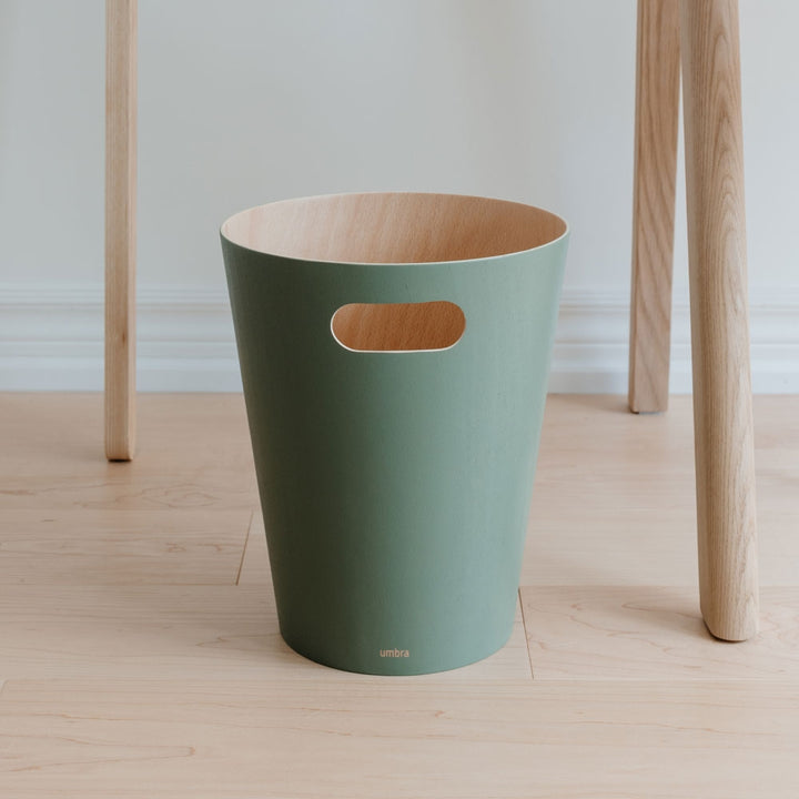 Umbra Woodrow Waste Bin - Spruce Green Additional 4