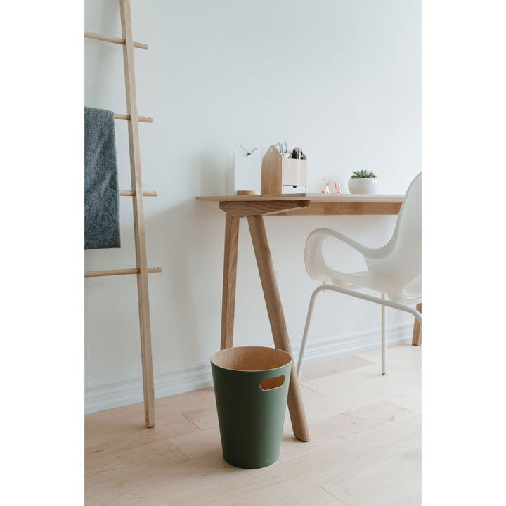 Umbra Woodrow Waste Bin - Spruce Green Additional 5