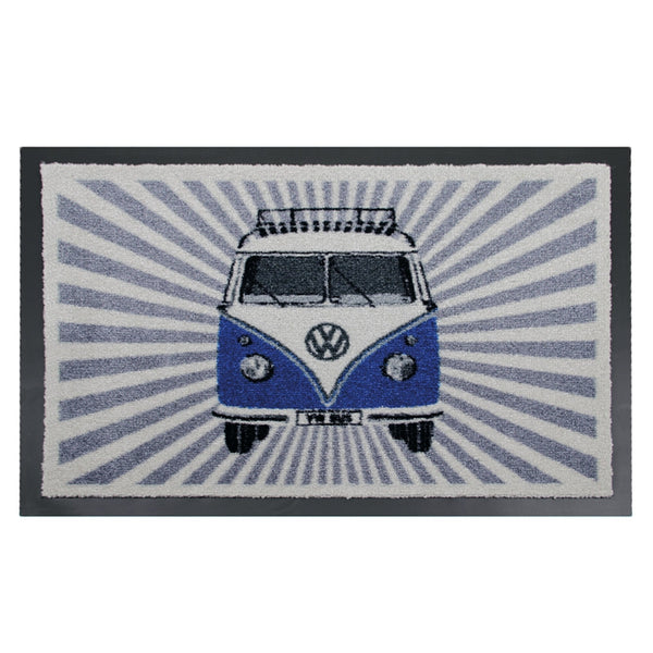 VW Campervan Doormat - Blue