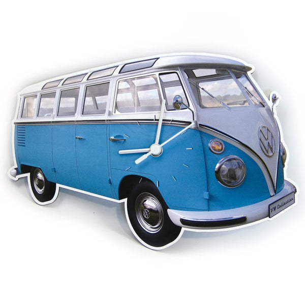 VW Campervan Wall Clock - Blue