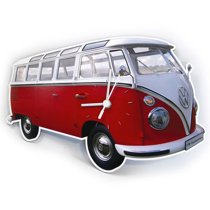 VW Campervan Wall Clock - Red
