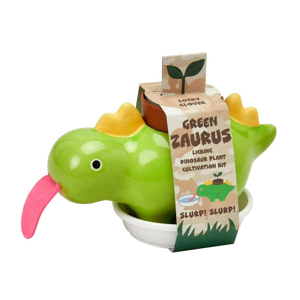 Zaurus Licking Dinosaur Plant (Lucky Clover Green)