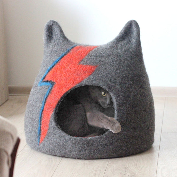 Ziggy Stardust Cat Cave - Dark